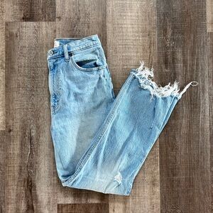 Abercrombie ultra high rise kick flares jeans